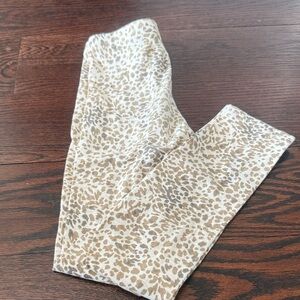 Old Navy Kids Tan and Brown Patterned Leggings